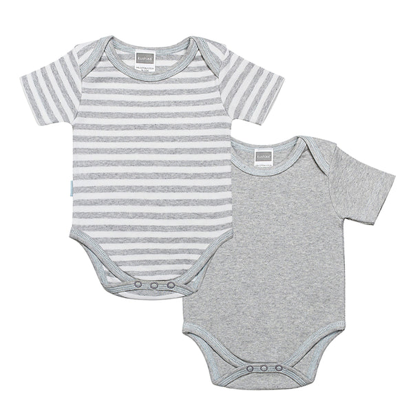 Kushies Baby | Everyday Layette Bodysuit Set 2Pack - Grey