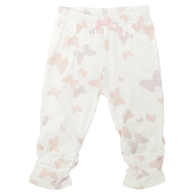 Soft n' Cuddly Girl Tights - White Print - Kushies Baby CANADA Inc