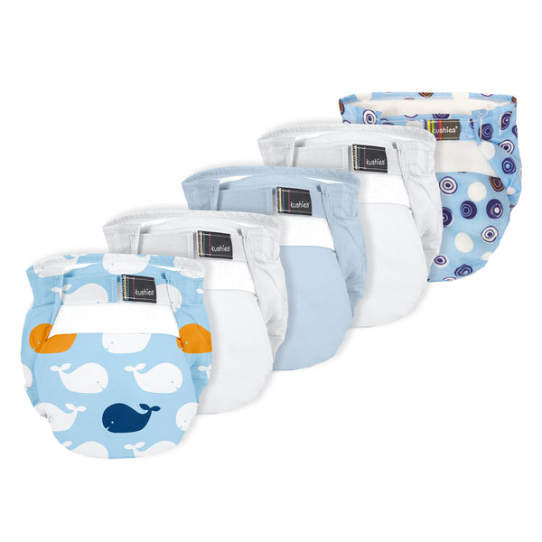 Ultra-Lite Diaper - White Safari - Kushies Baby CANADA Inc