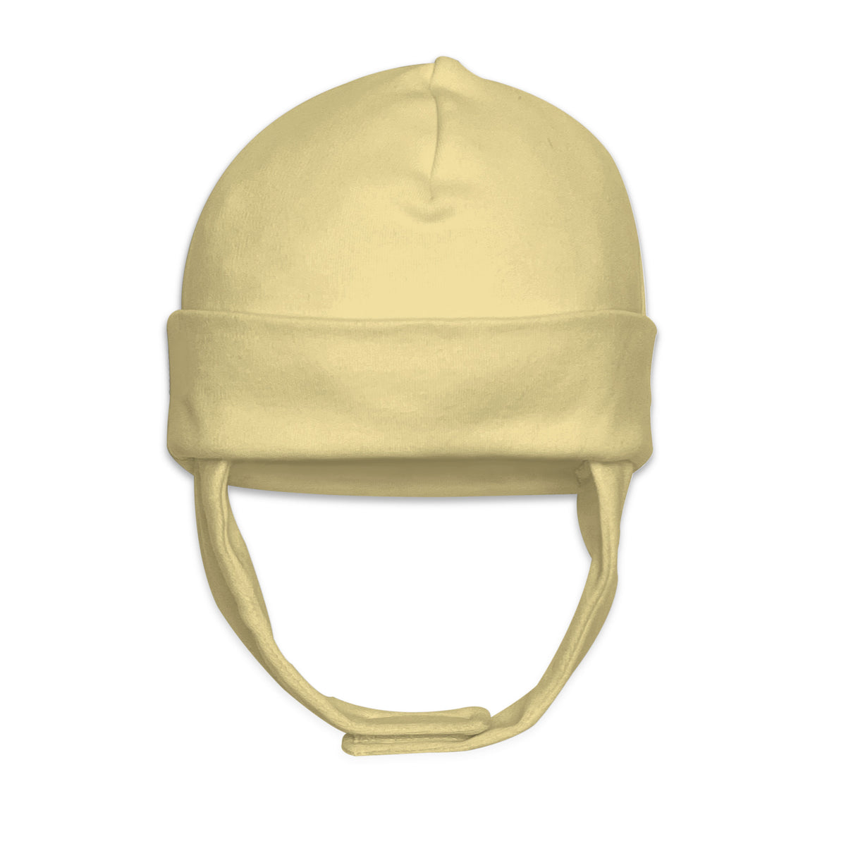 Kushies Baby CA | Baby Hat | Cap with Ear Flaps 6m / Butter