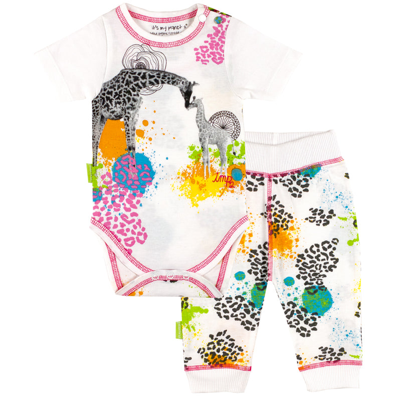 Emerald Jungle | SS Bodysuit &amp; Play Pant Set