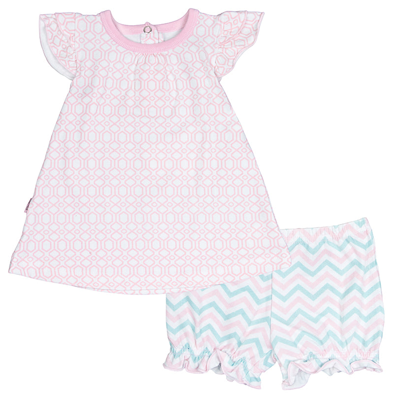 Geo Baby | Dress &amp; Bloomer Set