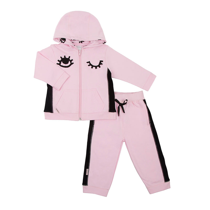 Mini Trendsetters | LS Zip Hoddie &amp; Pant Set