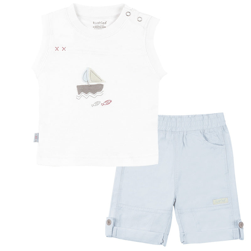 Gone Fishing | Sleeveless Top &amp; Pant Set