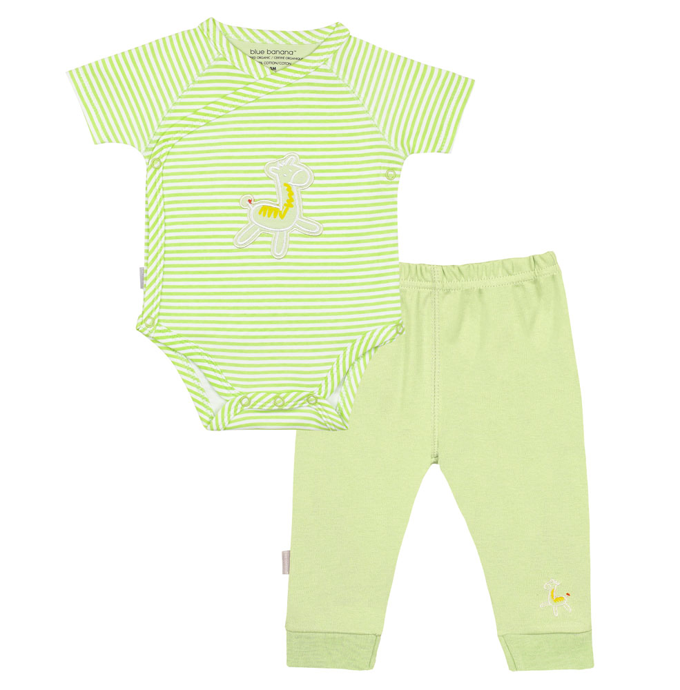 Modern Me SS Body &amp; Play Pant Set Green