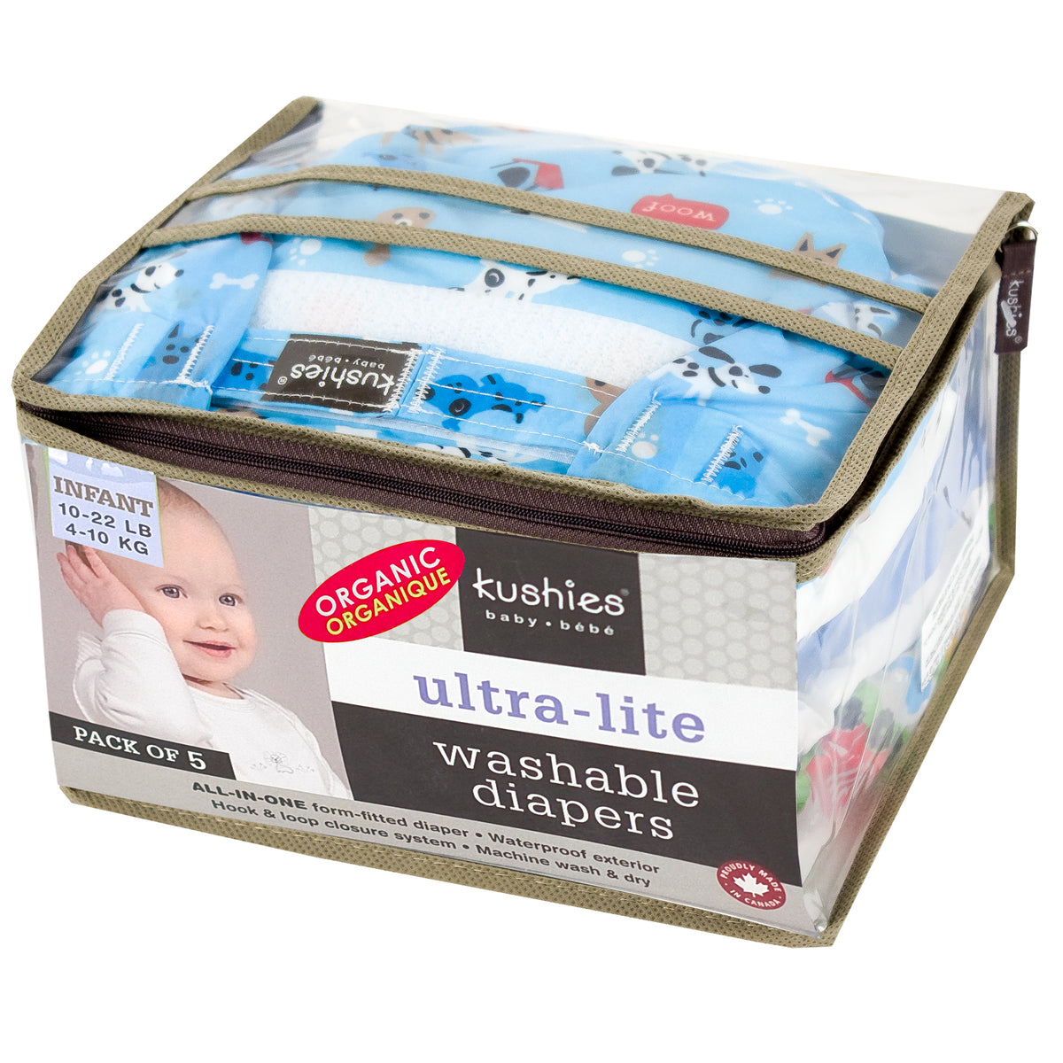 Ultra-Lite Infant Diaper 5 Pack | Organic