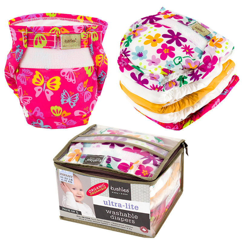 Ultra-Lite Infant Diaper 5 Pack | Organic