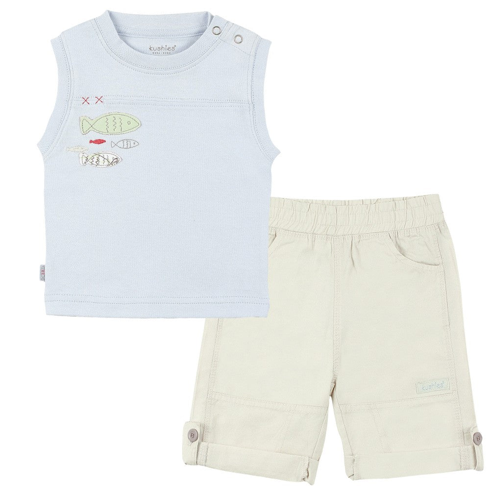 Gone Fishing | Sleeveless Top &amp; Pant Set