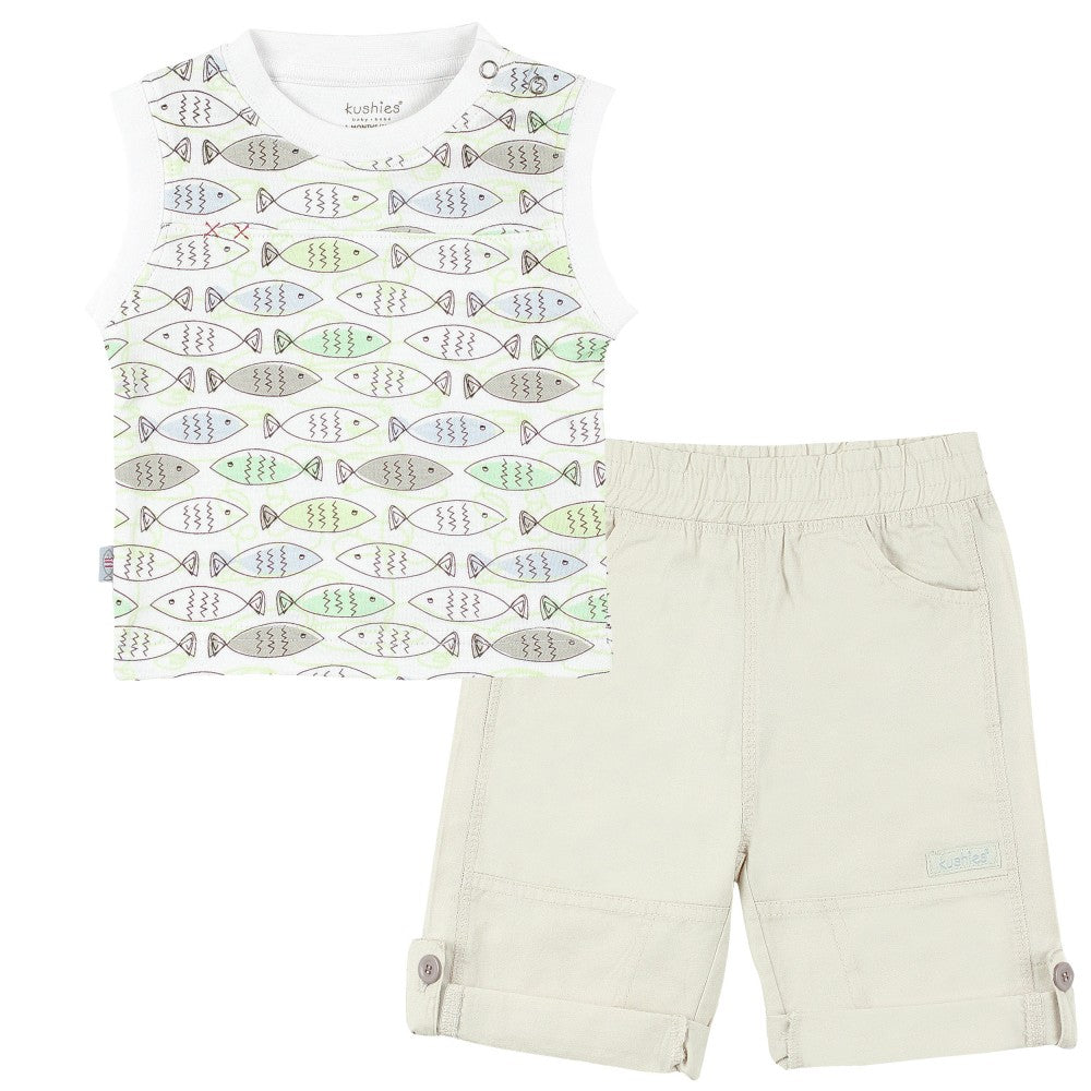 Gone Fishing | Sleeveless Top &amp; Pant Set