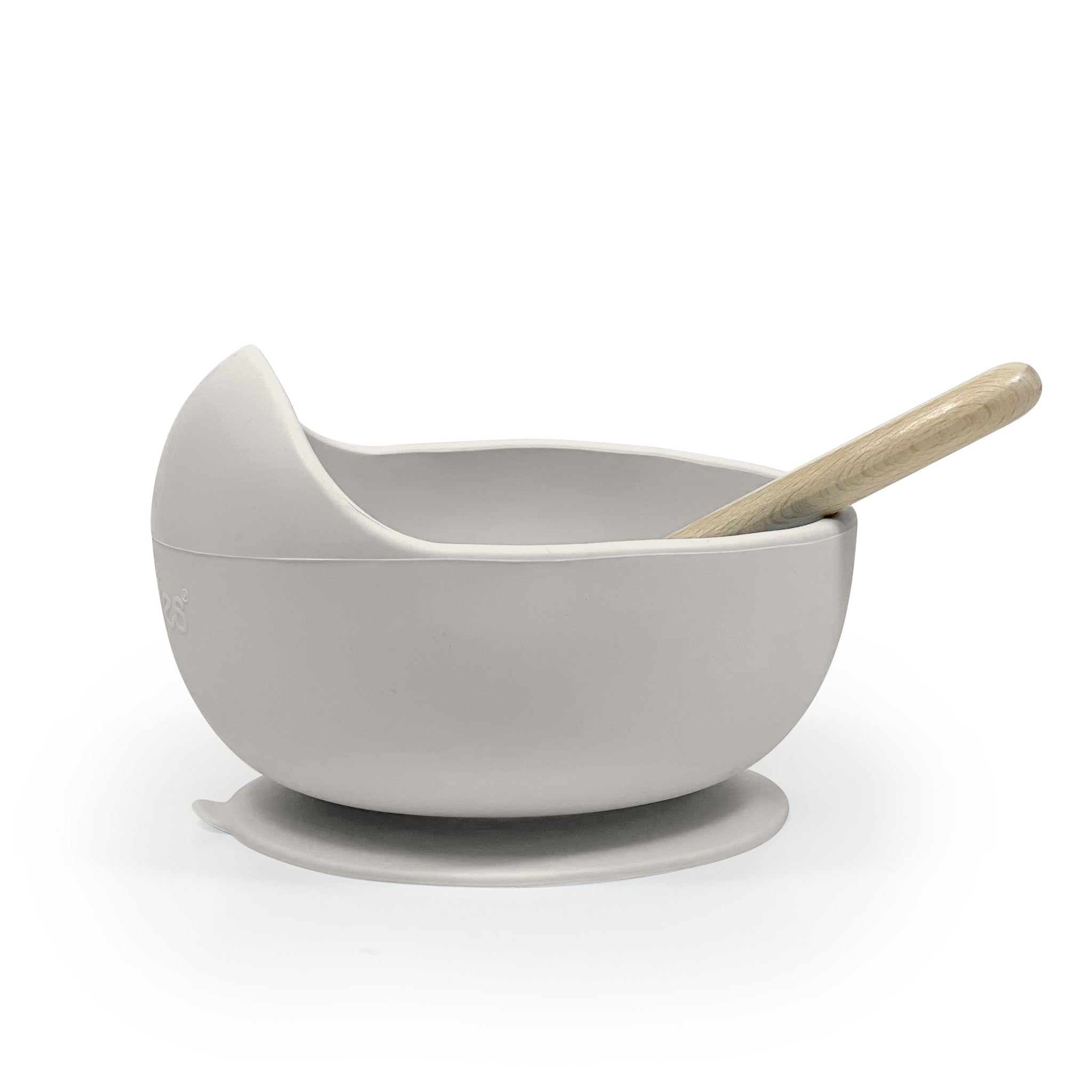 Silicone Baby Bowl & Spoon Set - Sand