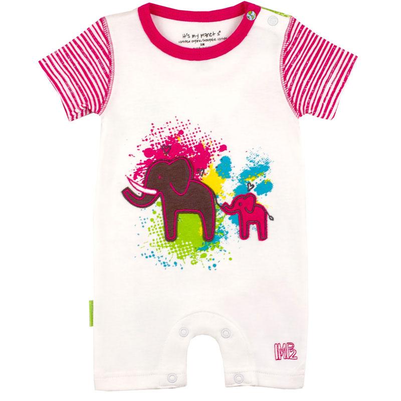 Savanna Splash Romper Fuchsia