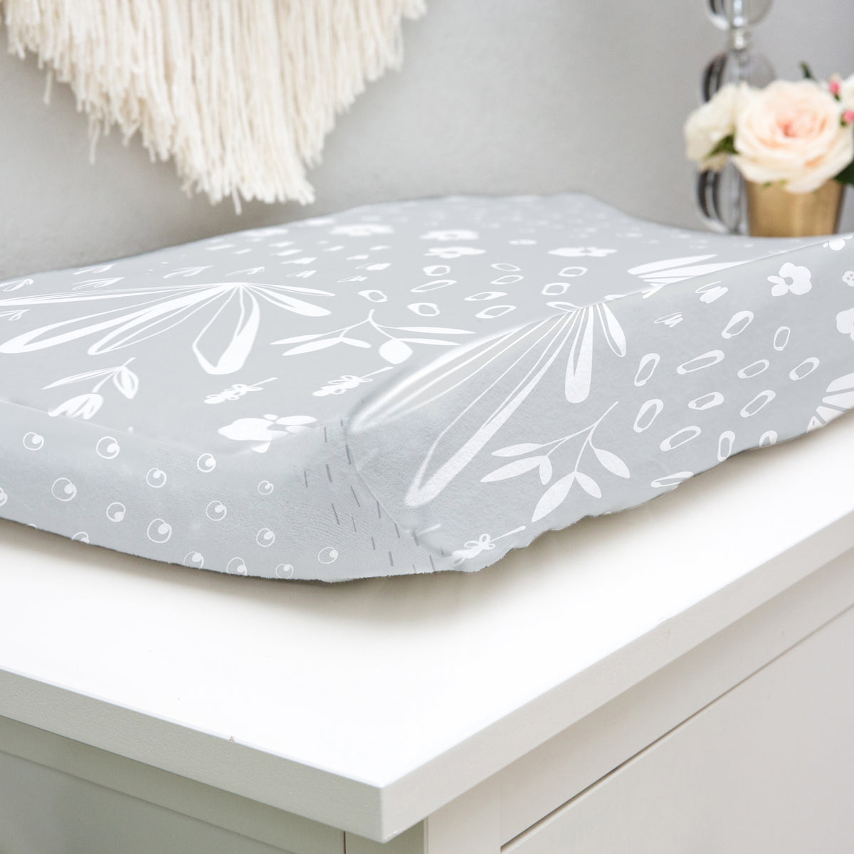 Percale Dream | Changing Pad Cover w-Slits for Safety Straps