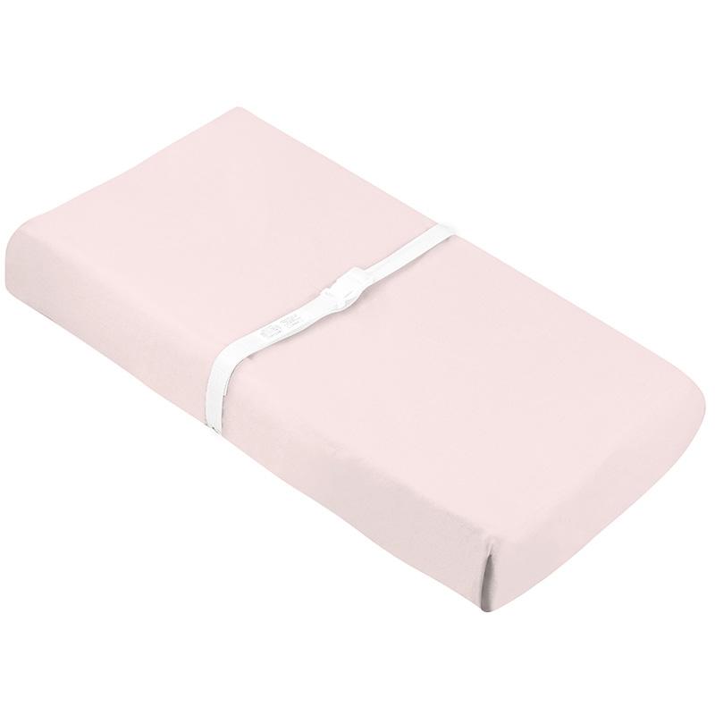 Organic Change Pad Sheet w- Slits for Safety Straps | Pink