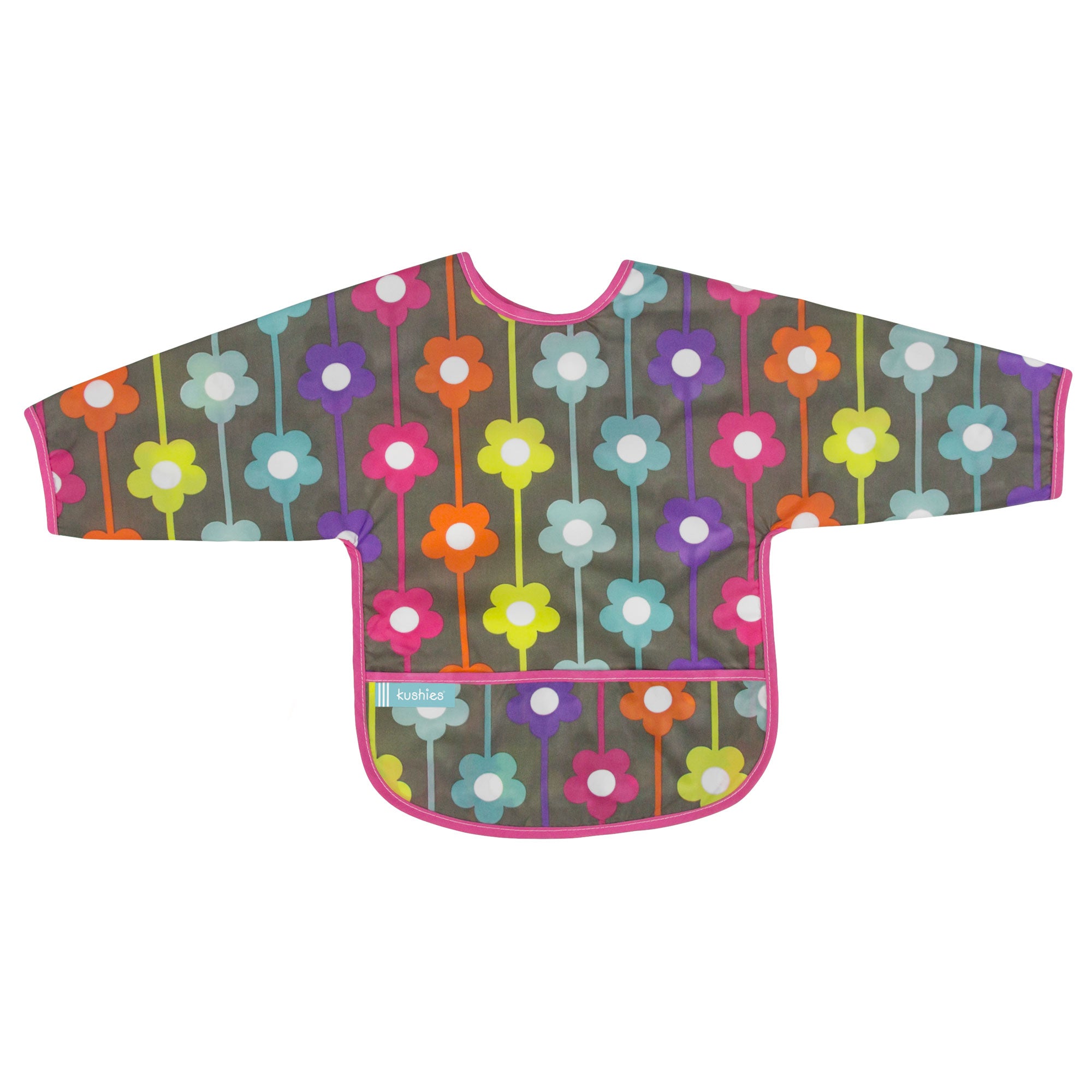 Charcoal Daisies | Cleanbib with Sleeves