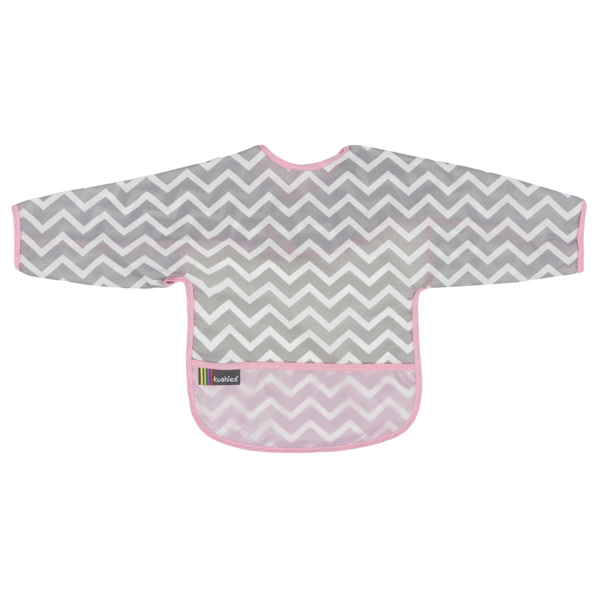Pink Chevron | Cleanbib with Sleeves